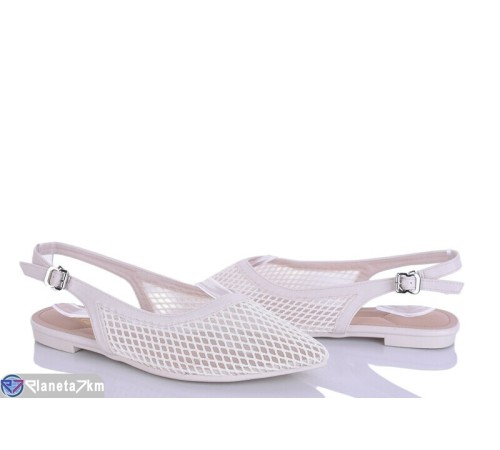 Туфлі жіночі на літо (8 пар р.36-41) бежевий  "LOREDANA"