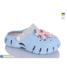 Кроки дитячі на літо (6 пар р.30-35) блакитний  "MURMUR"