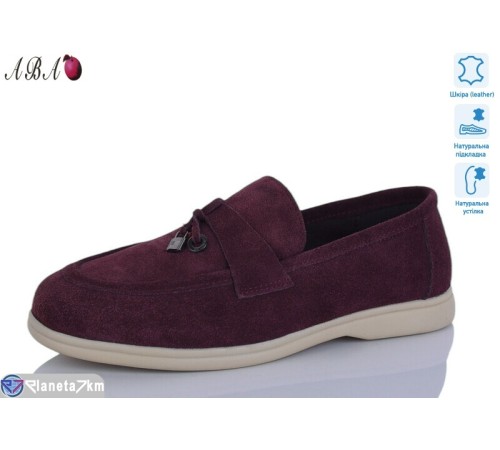 Туфлі жіночі на весну/осінь (8 пар р.36-41) коричневий  "Aba"