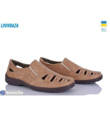 Туфлі чоловічі на літо (8 пар р.40-45) бежевий  "LEOBAZA"