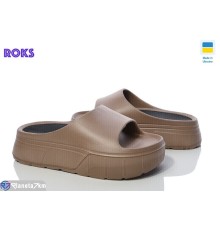 Шлепки жіночі на літо (8 пар р.36-40) коричневий  "Roks"