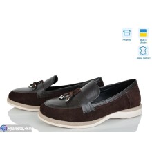 Туфлі жіночі на весну/осінь (8 пар р.36-41) коричневий  "ERIKA"