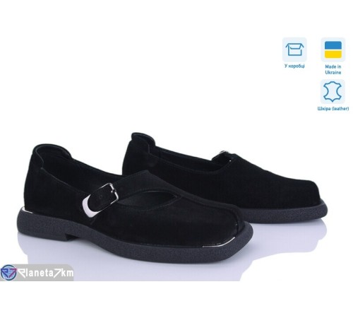 Туфлі жіночі на весну/осінь (6 пар р.36-40) чорний  "Linda"