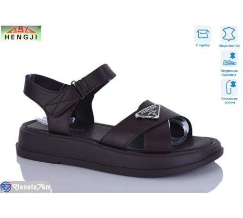 Босоніжки жіночі на літо (8 пар р.36-41) коричневий  "HENGJI-ELENA"