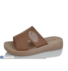 Шлепки жіночі на літо (8 пар р.37-42) коричневий  "LORETA"