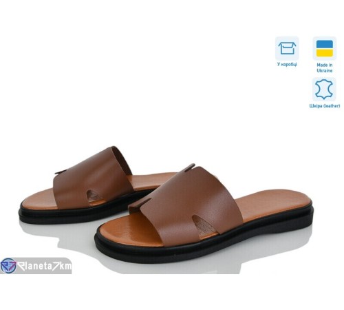 Шлепки жіночі на літо (6 пар р.37-40) коричневий  "Daman"
