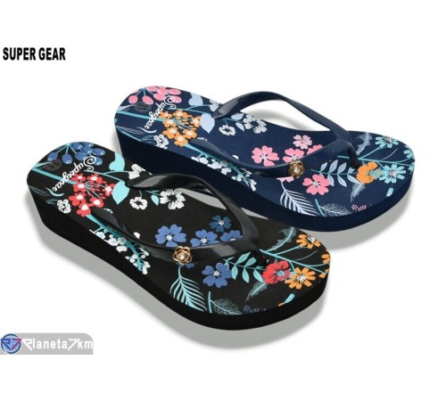 В'єтнамки жіночі на літо (12 пар р.30-35) мікс  "Super Gear"