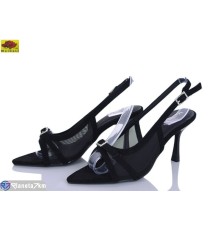 Босоніжки жіночі на літо (6 пар р.36-40) чорний  "Mei De Li"