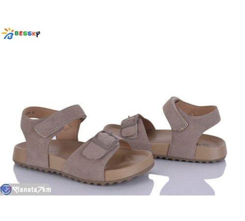 Дитячі босоніжки на літо (8 пар р.31-36) хакі  "Bessky-Kellaifeng"