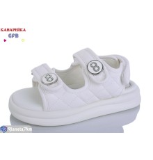 Дитячі босоніжки на літо (8 пар р.28-33) білий  "GFB-Канарейка"