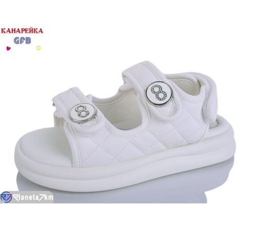 Дитячі босоніжки на літо (8 пар р.28-33) білий  "GFB-Канарейка"