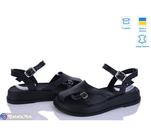 Босоніжки жіночі на літо (6 пар р.36-40) чорний  "Linda"