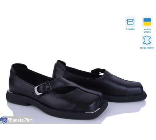 Туфлі жіночі на весну/осінь (6 пар р.36-40) чорний  "Linda"