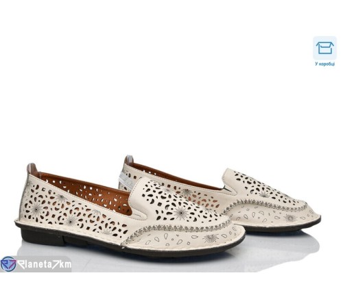 Туфлі жіночі на літо (6 пар р.41-43) бежевий  "DiRama"