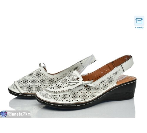 Босоніжки жіночі на літо (8 пар р.36-41) білий  "DiRama"