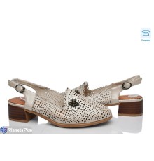 Туфлі жіночі на літо (8 пар р.36-41) бежевий  "DiRama"