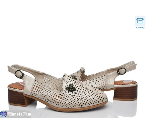 Туфлі жіночі на літо (8 пар р.36-41) бежевий  "DiRama"