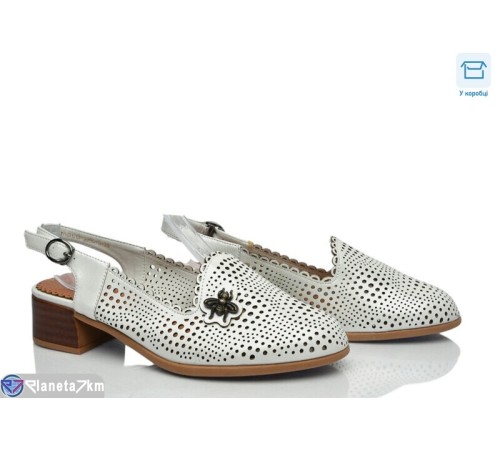 Туфлі жіночі на літо (8 пар р.36-41) білий  "DiRama"