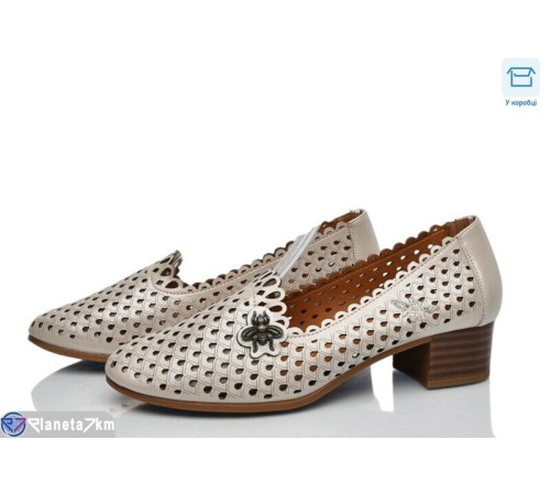 Туфлі жіночі на літо (8 пар р.36-41) бежевий  "DiRama"