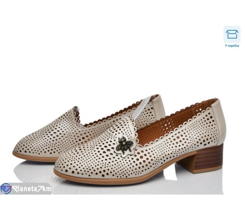 Туфлі жіночі на літо (8 пар р.36-41) бежевий  "DiRama"