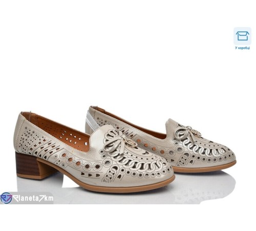 Туфлі жіночі на літо (8 пар р.36-41) бежевий  "DiRama"