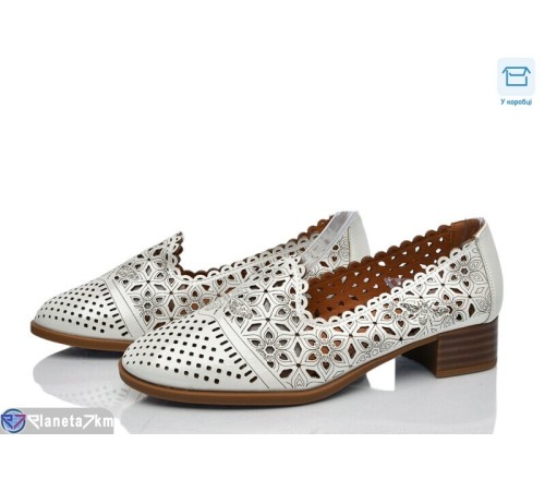 Туфлі жіночі на літо (8 пар р.36-41) білий  "DiRama"