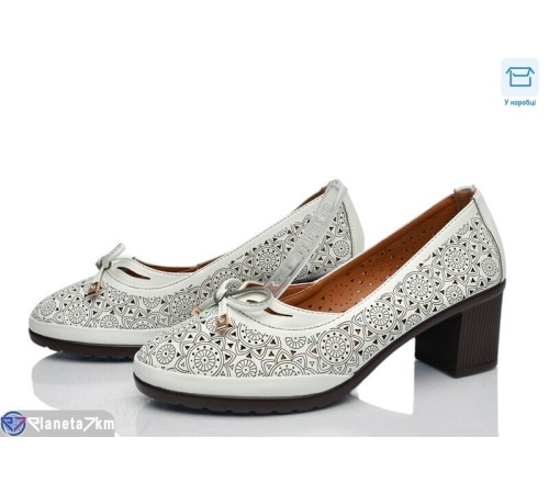 Туфлі жіночі на літо (8 пар р.36-41) білий  "DiRama"