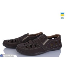 Туфлі чоловічі на літо (8 пар р.40-45) коричневий  "OLLA"