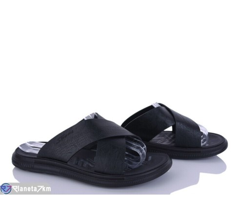 Шлепки чоловічі на літо (8 пар р.40-45) чорний  "SAB"