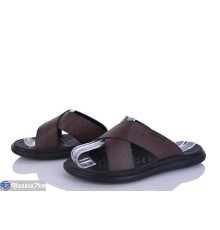 Шлепки чоловічі на літо (8 пар р.40-45) коричневий  "SAB"