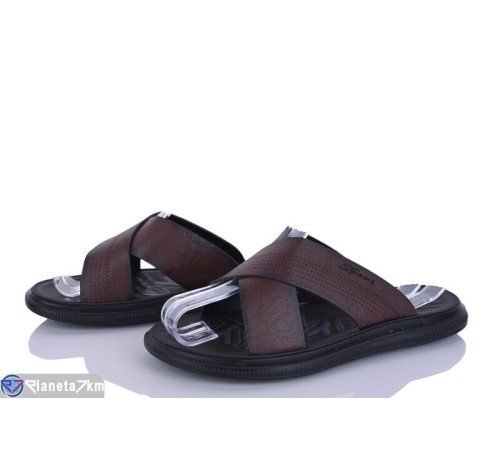 Шлепки чоловічі на літо (8 пар р.40-45) коричневий  "SAB"