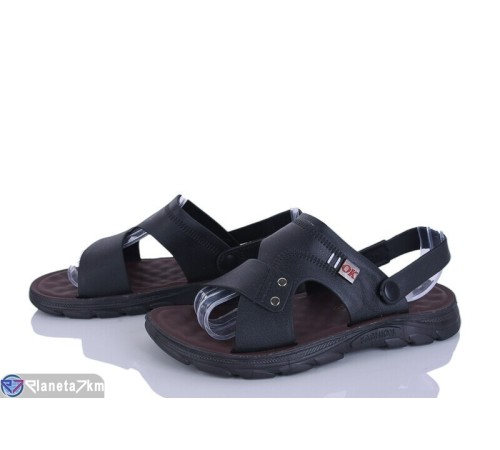 Сандалі чоловічі на літо (8 пар р.40-45) чорний  "SAB"