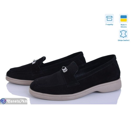 Туфлі жіночі на весну/осінь (6 пар р.36-40) чорний  "Linda"