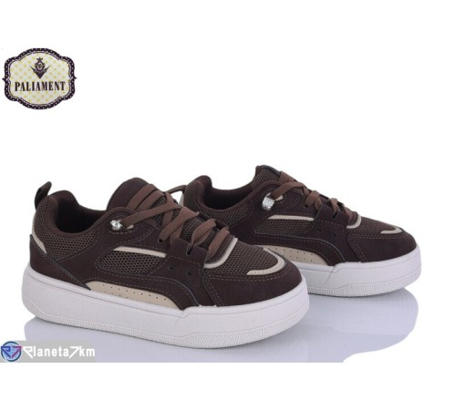 Дитячі кеди на весну/осінь (8 пар р.32-37) коричневий  "PALIAMENT"