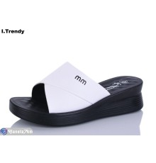 Шлепки жіночі на літо (8 пар р.36-41) білий  "Trendy"