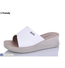 Шлепки жіночі на літо (8 пар р.36-41) білий  "Trendy"
