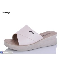 Шлепки жіночі на літо (8 пар р.36-41) бежевий  "Trendy"