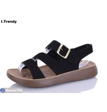 Босоніжки жіночі на літо (8 пар р.36-41) чорний  "Trendy"