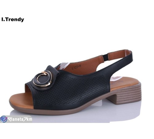 Босоніжки жіночі на літо (8 пар р.37-42) чорний  "Trendy"