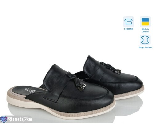 Шлепки жіночі на літо (8 пар р.36-41) чорний  "ERIKA"