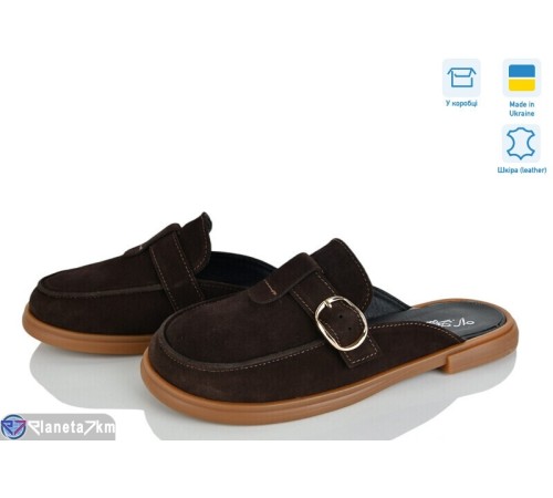 Шлепки жіночі на літо (8 пар р.36-41) коричневий  "ERIKA"