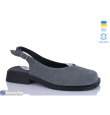 Туфлі жіночі на літо (6 пар р.37-42) сірий  "LIKA"