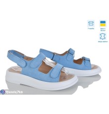 Босоніжки жіночі на літо (6 пар р.36-40) блакитний  "Linda"