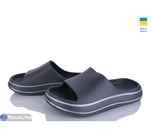 Шлепки жіночі на літо (8 пар р.36-41) графіт  "LUCKY"