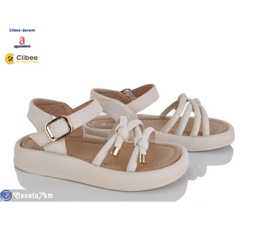 Дитячі босоніжки на літо (6 пар р.31-36) бежевий  "BELIES-D"