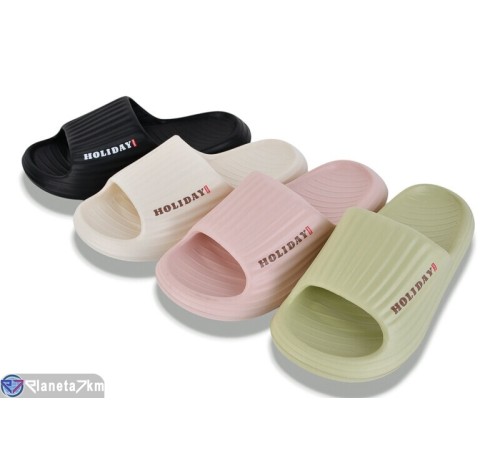 Шлепки жіночі на літо (12 пар р.36-41) мікс  "LEVLU"
