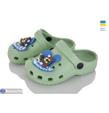 Кроки дитячі на літо (6 пар р.24-29) зелений  "Ladmir"