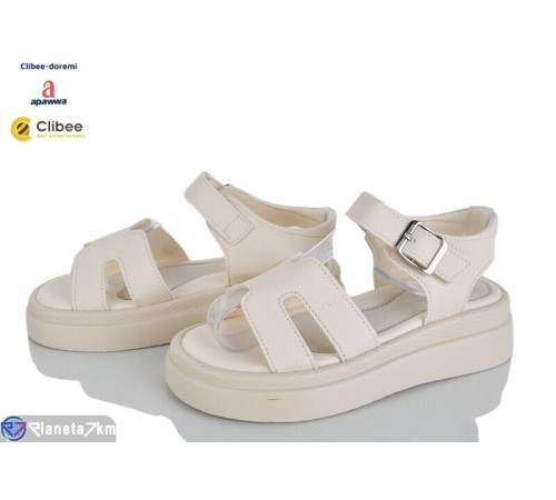 Дитячі босоніжки на літо (6 пар р.32-37) бежевий  "BELIES-D"