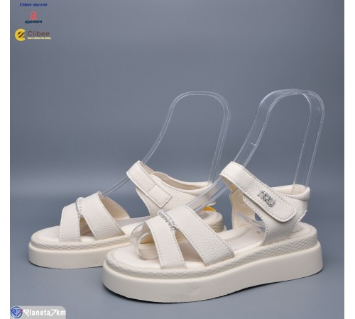 Дитячі босоніжки на літо (6 пар р.32-37) бежевий  "BELIES-D"