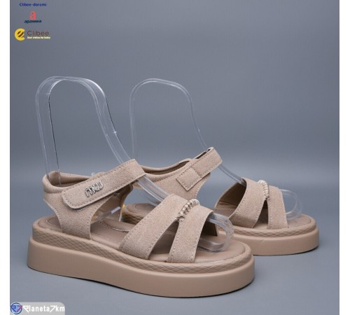 Дитячі босоніжки на літо (6 пар р.32-37) коричневий  "BELIES-D"